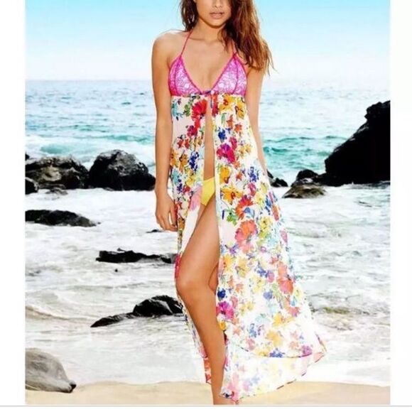 Beach Bunny Floral Maxi Dress NWT - Picture 1 of 8